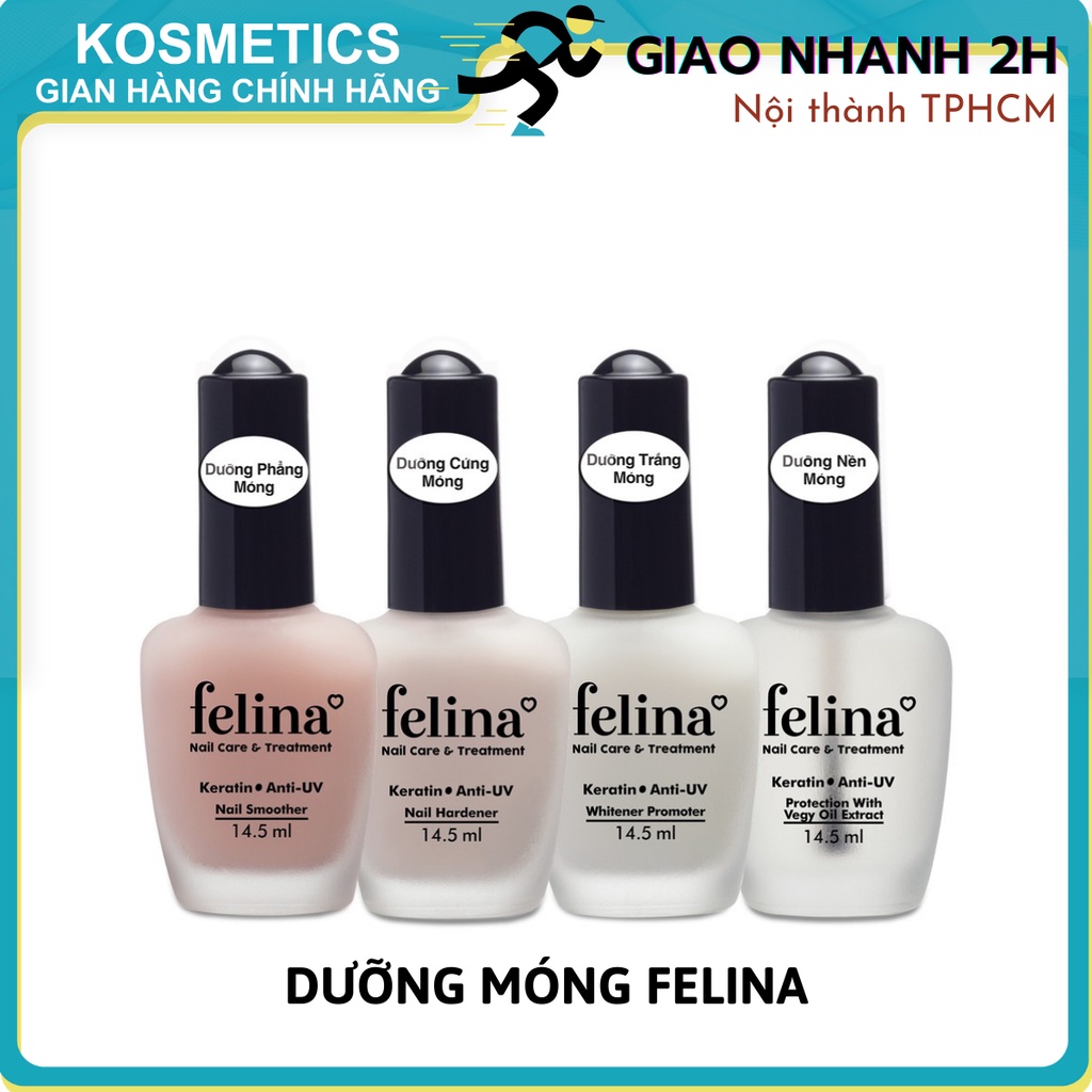 Sơn Dưỡng cứng móng, nền móng, trắng móng, phẳng móng FELINA 14.5ml