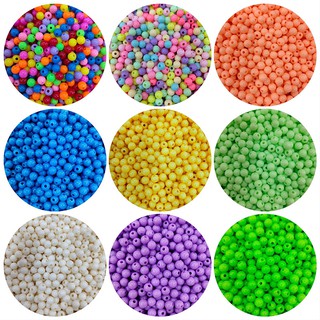 Chuỗi hạt nhựa nhiều màu kích thước 6mm / 8mm / 10mm