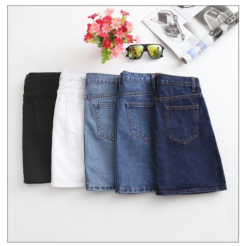 Chân Váy Denim Chữ A Lưng Cao Đơn Giản | BigBuy360 - bigbuy360.vn