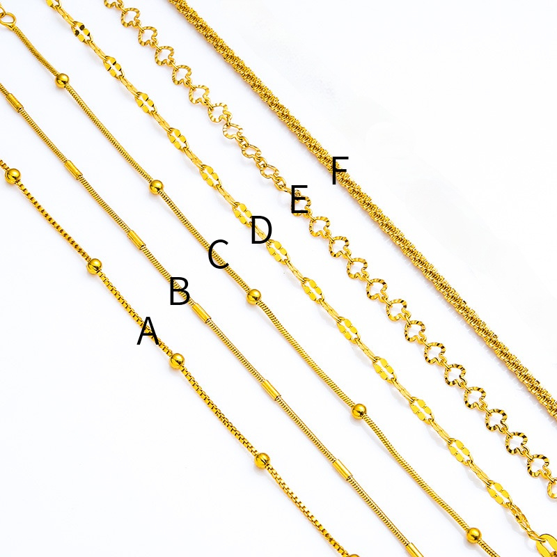 Vòng tay mạ vàng 24K phong cách Hàn Quốc dành cho nữ