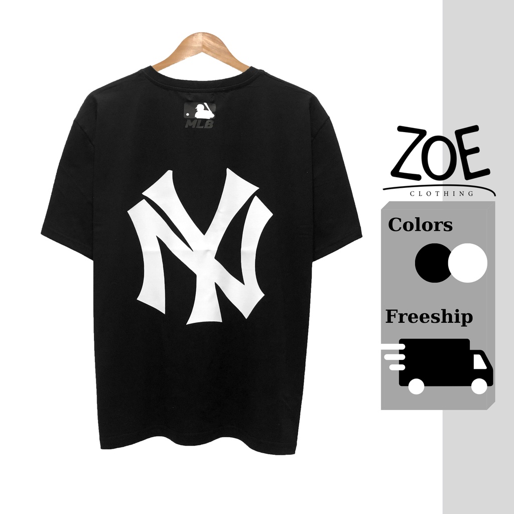 Áo thun MLB NYC cổ tròn, áo phông tay lỡ nam nữ unisex, ZOEclothing