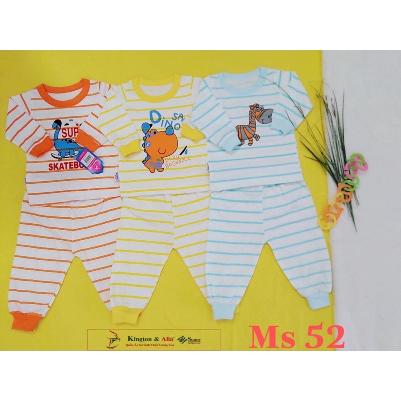 Đồ bộ dài tay bé trai , bé gái 100% cotton mềm mại