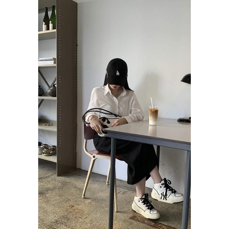 Mũ lưỡi trai MLB cao cấp Full Tem Tag - Nón LA Logo Thêu Freesize thời trang