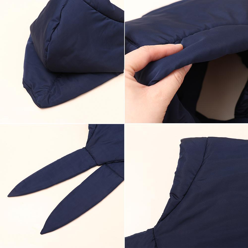 Mũ Trùm Đầu Vải Cotton Dày Mềm Mại Giữ Ấm Thời Trang Đường Phố Cho Nữ