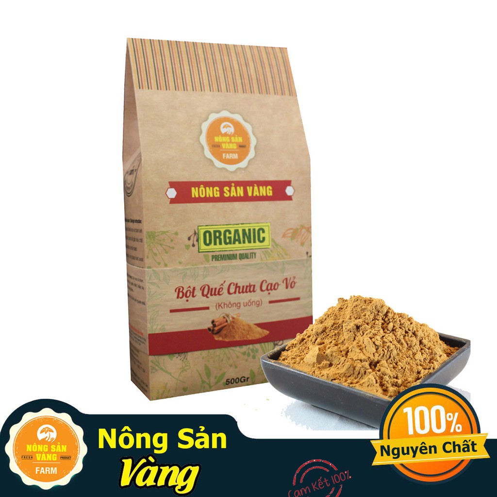 Bột Quế Chưa Cạo Vỏ Làm Mặt Nạ 100gr - 500gr - Nông Sản Vàng