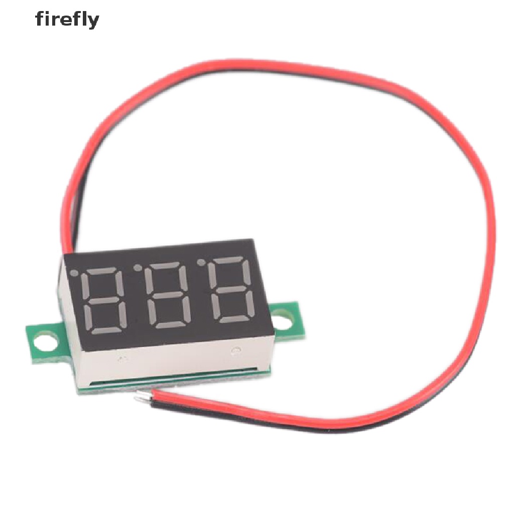 Vôn Kế 3 Dây Mini DC 0-100V Màn Hình LED Hiển Thị Điện Áp 3 Chữ Số