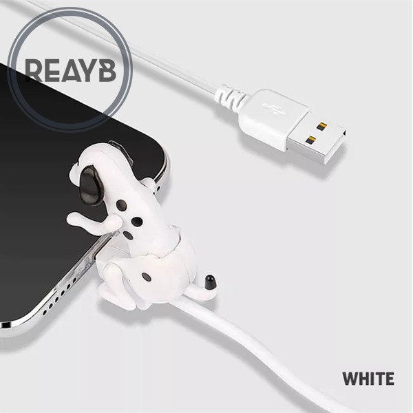 Dây cáp sạc nhanh trang trí hình chú chó vui nhộn thích hợp cho nhiều dòng điện thoại di động Type-C