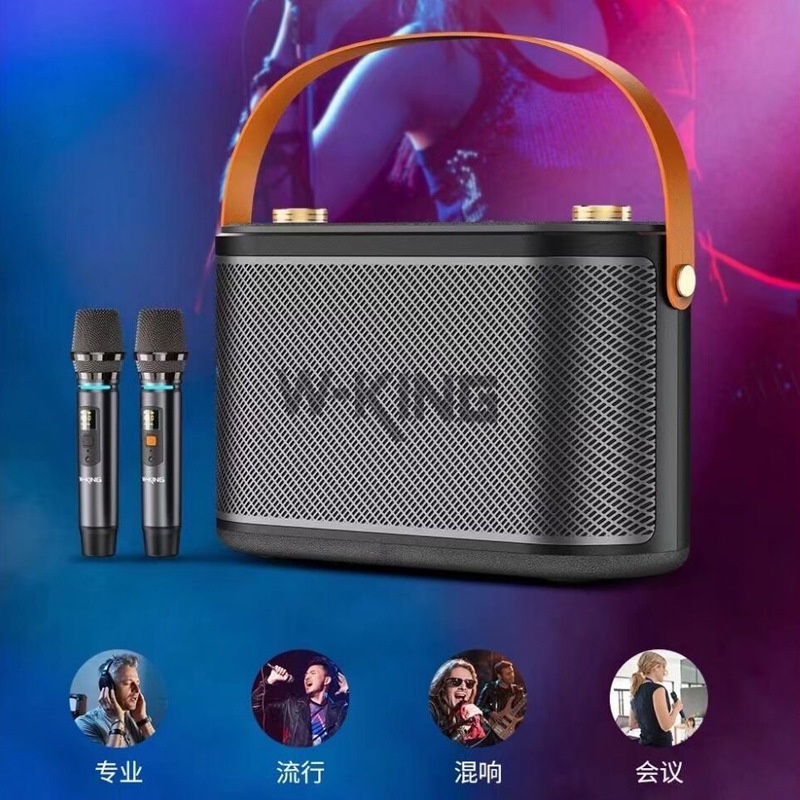 Giá Trị Đặc Biệt Mới Được Thêm Vào Weier Pha LêT10Bluetooth Microphone Âm Thanh Công Suất Cao Stereo Hộ Gia Đình Loa Thẻ