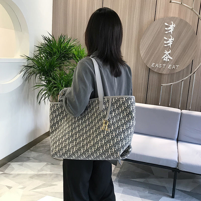 Túi đeo vai vải canvas cỡ lớn thời trang tiện dụng cho nữ