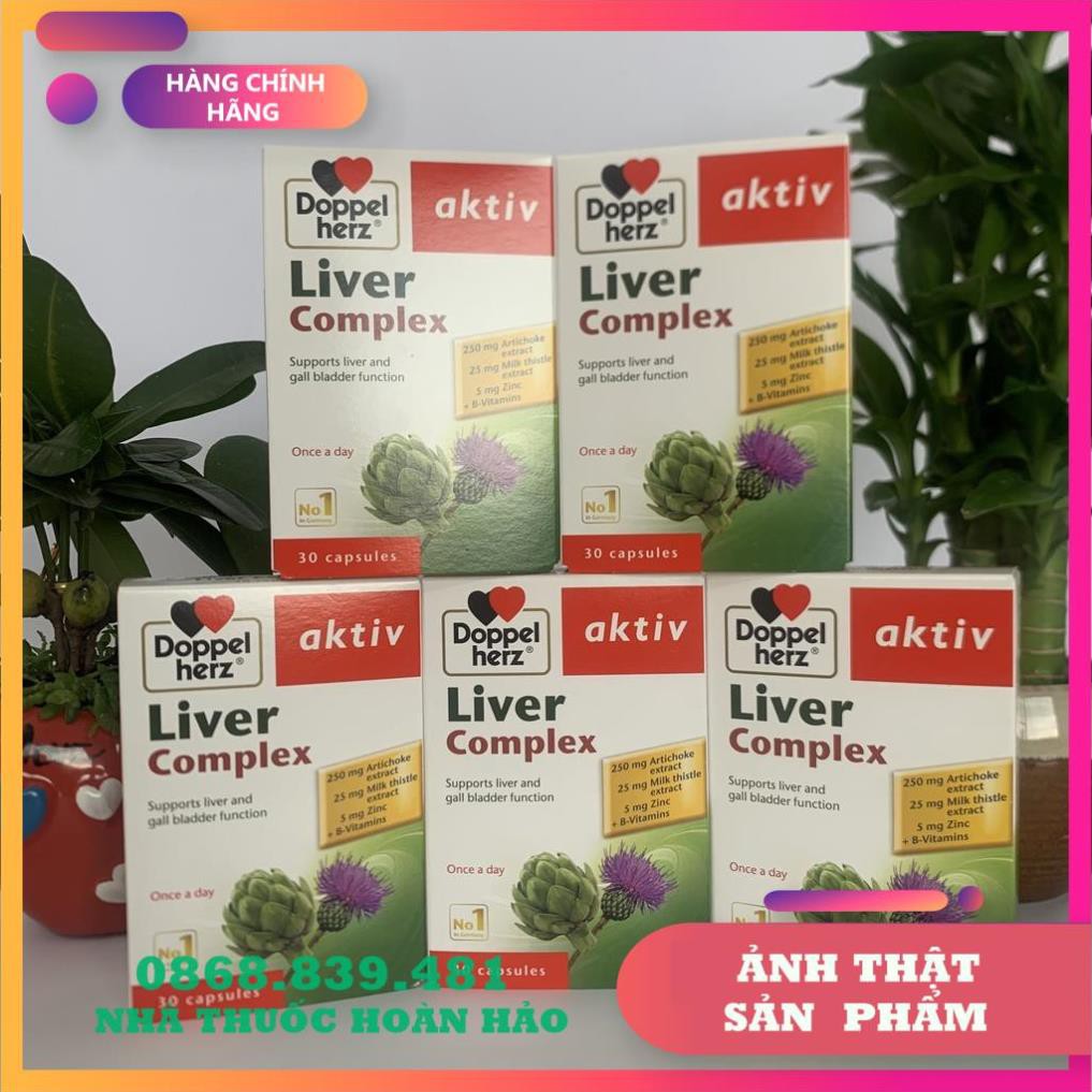 Aktiv Liver Complex - Viên uống hỗ trợ giải độc gan, hạ men gan - Doppelherz - Nhà Thuốc Hoàn Hảo