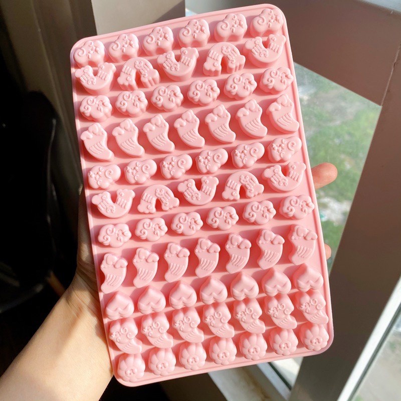 Khuôn silicon làm thạch rau câu, socola, bánh, kẹo dẻo