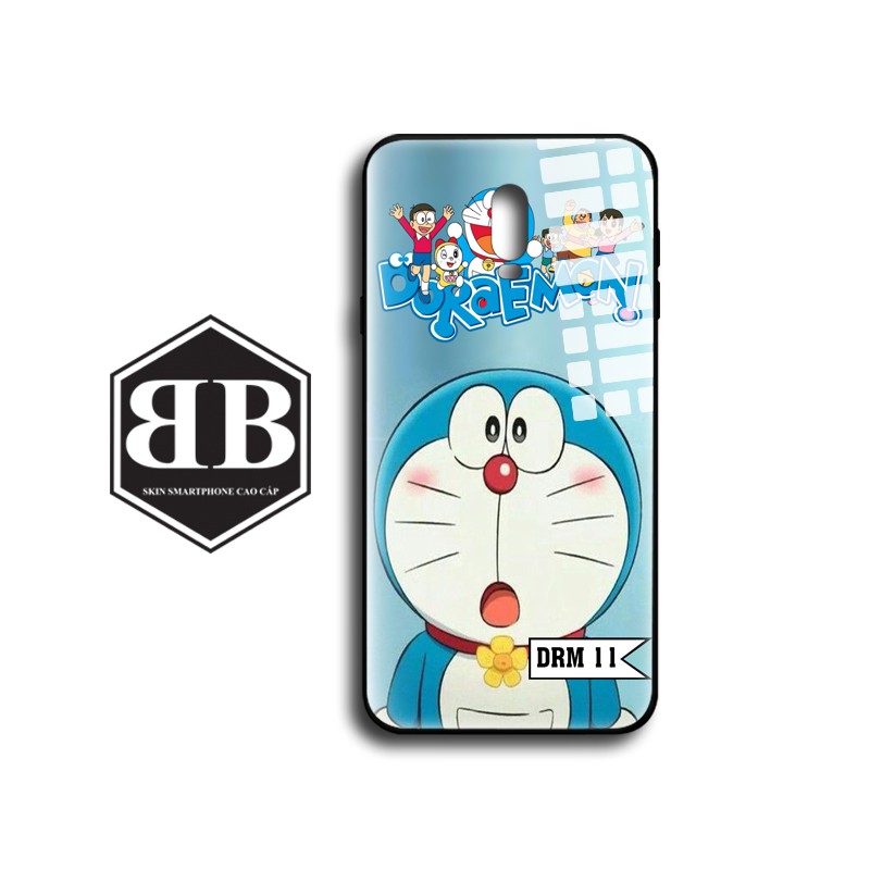 Ốp lưng kính cường lực SAMSUNG J7 PRO / J7 PRIME / J7 2016 J710 / J7 PLUS / J7 2015 J700 hình doraemon xinh xinh