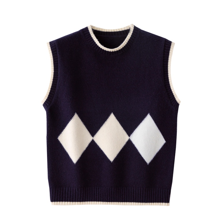 NZN Áo Dệt Kim Sát Nách Dáng Ngắn 2 Màu Lựa Chọn Phong Cách Hàn Quốc Cho Nữ