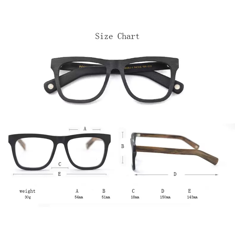 Thời Trang Mắt Kính Gọng Gỗ Phong Cách retro Cho Nam Và Nữ