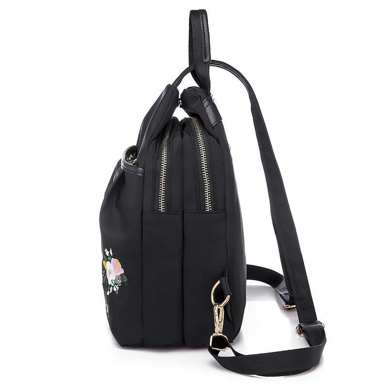 Ba Lô mini Thêu Họa Tiết Đơn Giản Phong Cách Hàn Quốc Dành Cho Nữ