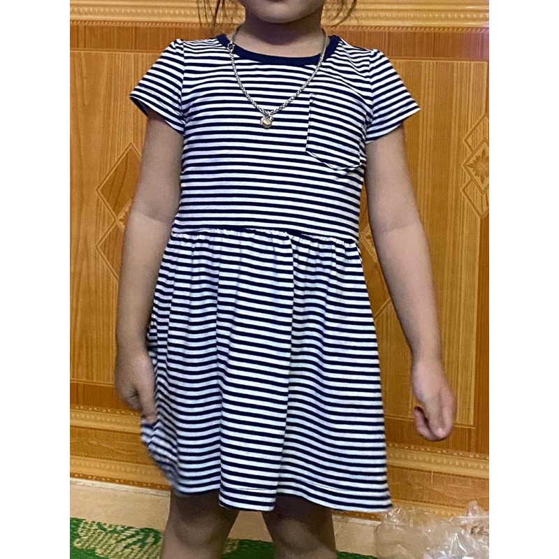 Váy thun cotton Carter hàng xuất chuẩn 2 màu cho bé
