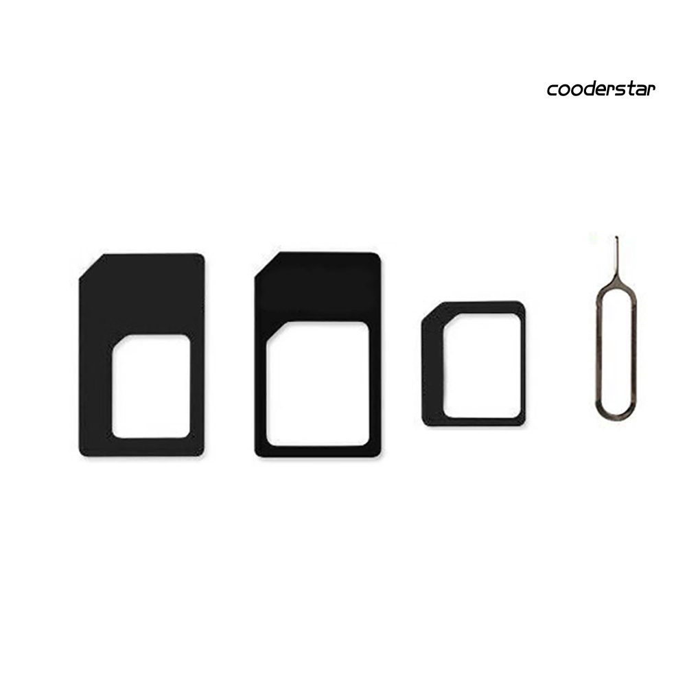 Set 4 Đầu Chuyển Đổi Sim Sang Micro / Tiêu Chuẩn Cho Điện Thoại