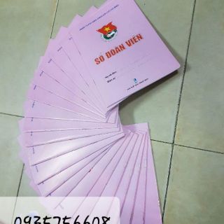 Sổ đoàn viên màu hồng mới nhất 10 quyển