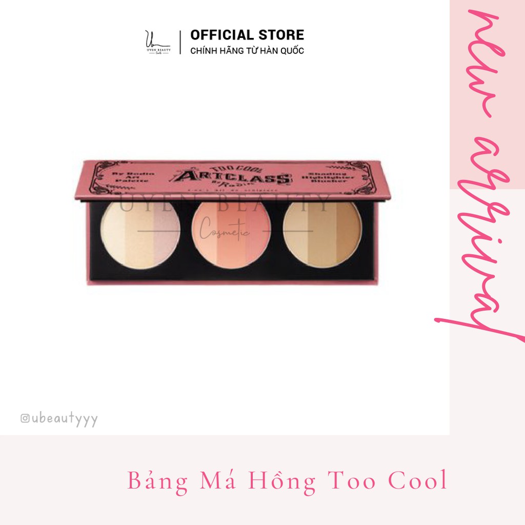 [ Hàng Chính Hãng ]  Bảng Trang Điểm Too Cool For School ArtClass By Rodin Art Palette (Highlighter ,Blusher & Shading )