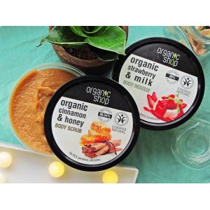 TẨY TẾ BÀO CHẾT TOÀN THÂN ORGANIC SHOP ORGANIC RASPBERRY &amp; SUGAR BODY SCRUB 250ML