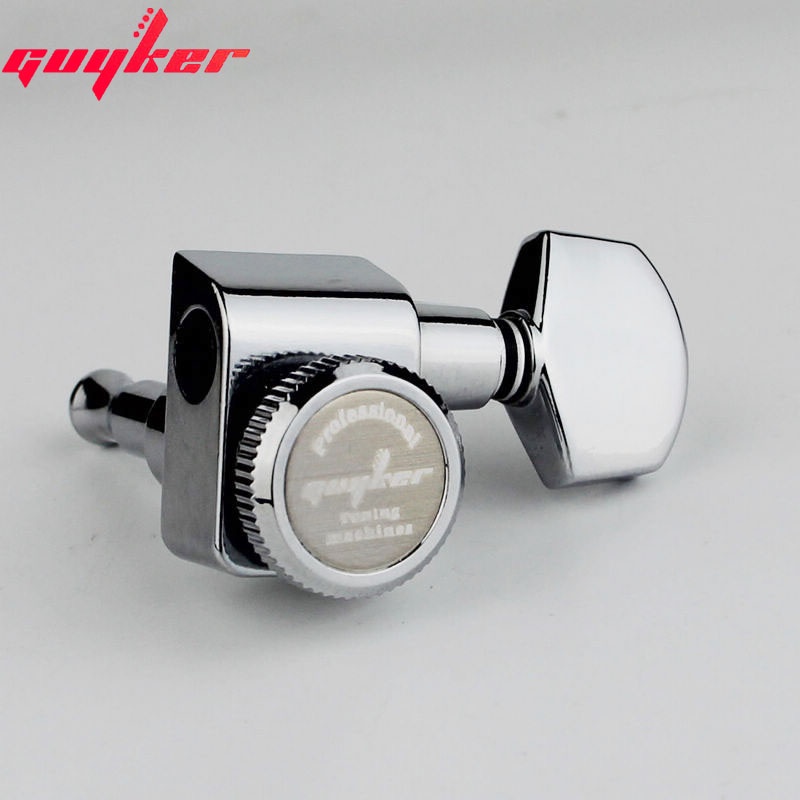 1 Bộ Chốt Chỉnh Dây 6 Trong 1 Bằng Chrome Màu Bạc 6R/6L Cho Đàn Guitar
