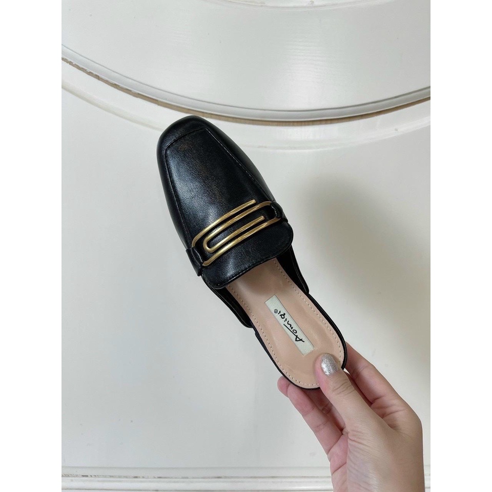 Mã s177 sục nữ khuy đồng chất da mềm gót cao 2p êm chân