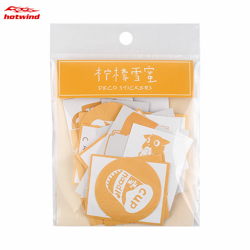 Set 60 Tấm Hình Dán Hoạt Hình Xinh Xắn Dùng Trang Trí Đa Dụng Chất Lượng Cao