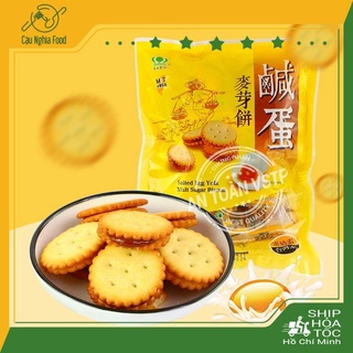 Bánh quy trứng muối dẻo đài loan gói 180gram 500gam - thượng hạng loai 1