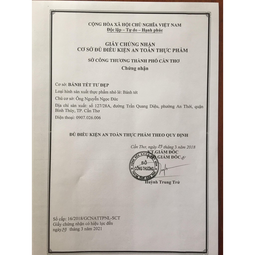 BÁNH TÉT LÁ CẨM HỌ HUỲNH CẦN THƠ | BigBuy360 - bigbuy360.vn