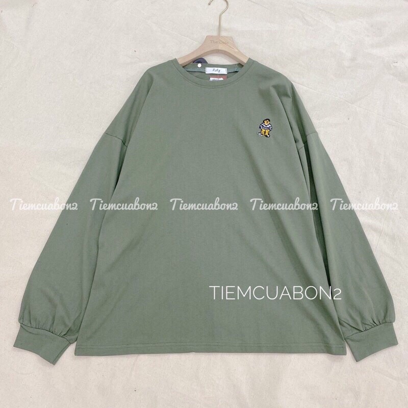 [GIÁ HUỶ DIỆT] Áo Thun Dài Tay Thêu Chất Coton Su Form Unisex Nam Nữ Ulzzang Nhiều Màu
