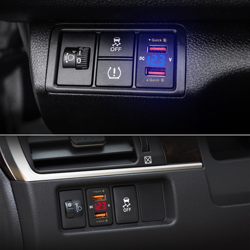 Tẩu sạc nhanh BLALION QC3.0 36W DC 12V/24V USB cho xe hơi Honda CIVIC Accord 201