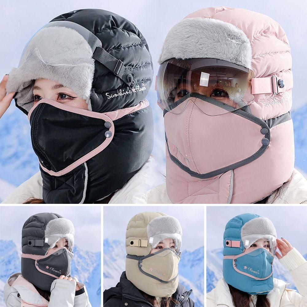NIUYOU Mũ Trùm Tai Giữ Ấm Chất Liệu Cotton Dày Dặn
