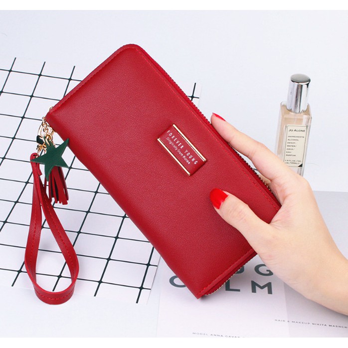 VÍ FOREVER YOUNG dáng dài kèm dây | BigBuy360 - bigbuy360.vn