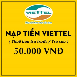 Thẻ điện thoại viettel 50.000