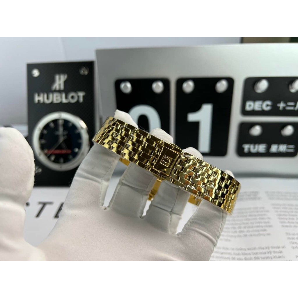 Đồng hồ Nam Omg Constellation bát quái máy nhật Myota vỏ vàng ta mặt trắng dòng cơ Automatic size 38mm-40mm dây kim loại