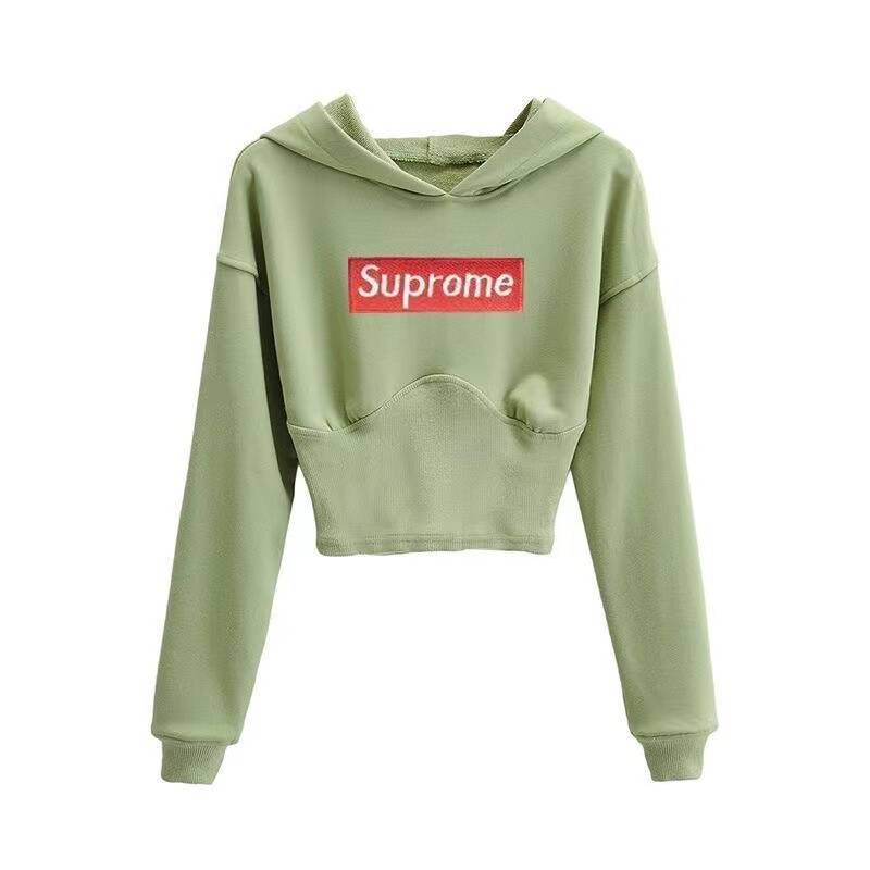 Áo Hoodie Lửng Tay Dài Thời Trang Quyến Rũ Cho Nữ