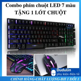 Bộ bàn phím và chuột tặng lót chuột chuyên Game Led 7 màu