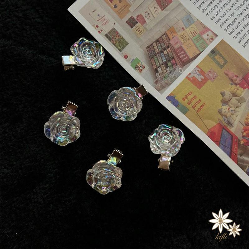 Kẹp Tóc Hình Hoa Trà Nhỏ Phong Cách Mới 2021 Cho Nữ