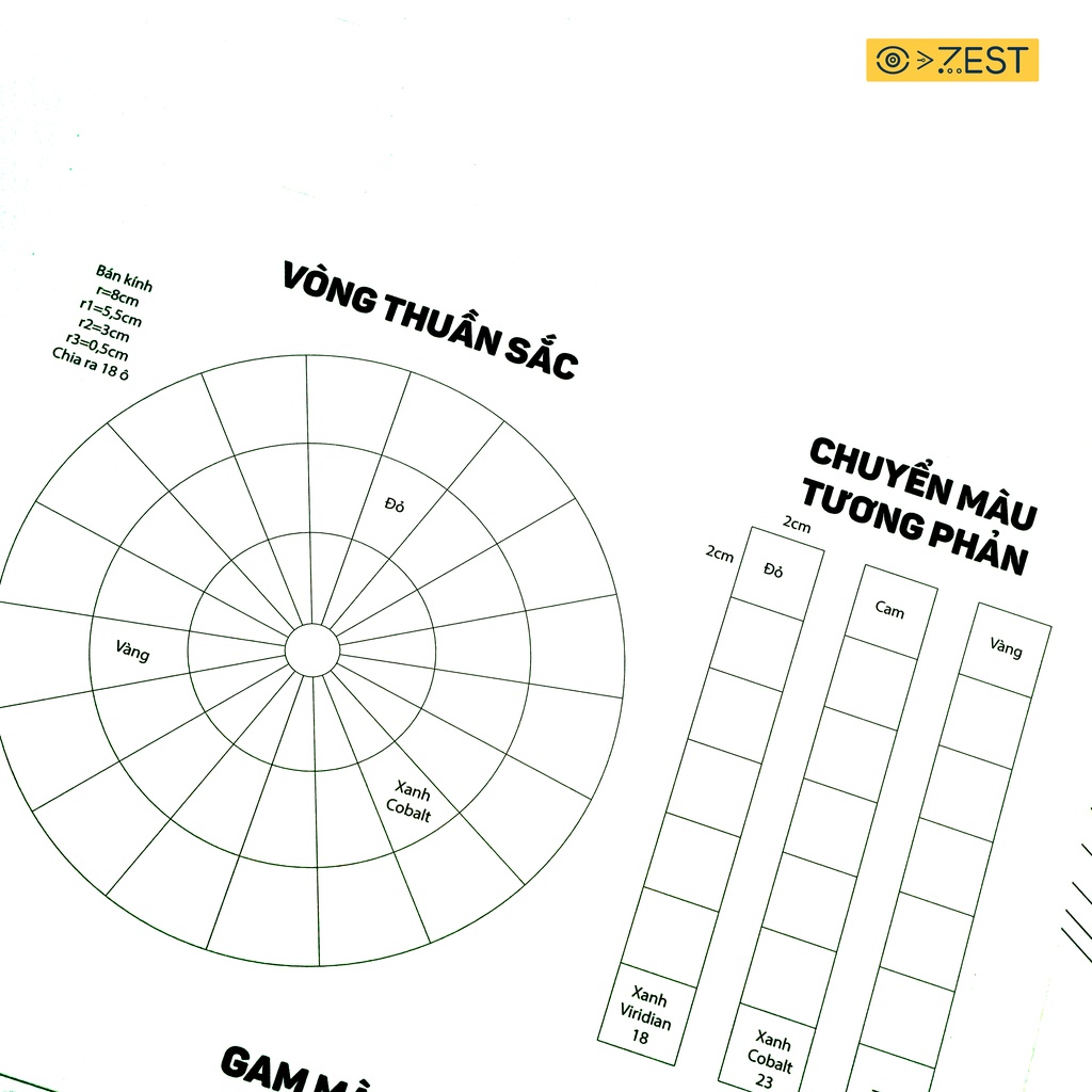 Bài tập lớp trang trí màu - Chỉ dành cho học viên ZEST