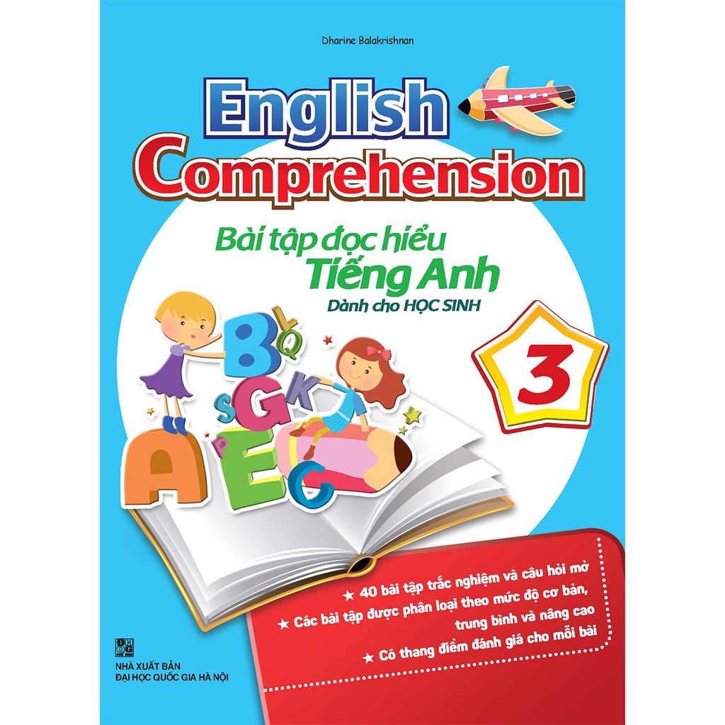 Sách: Combo English Comprehension - Bài Tập Đọc Hiểu Tiếng Anh Dành Cho Học Sinh (Trọn Bộ 6 Cuốn)