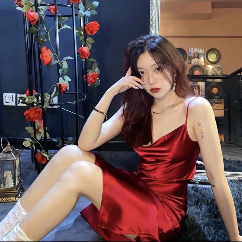 D0250-ĐẬM LỤA TRƠN XẺ TÀ MỘT BÊN SIÊU QUYẾN RŨ NHỮNG TONE MÀU SIÊU YÊU
