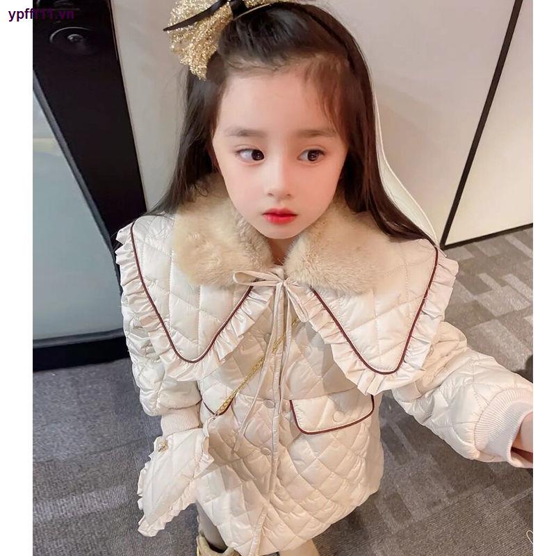 Áo Khoác cotton Dày Phong Cách Hàn Quốc Mới Dành Cho Bé Gái Vào Năm 2021