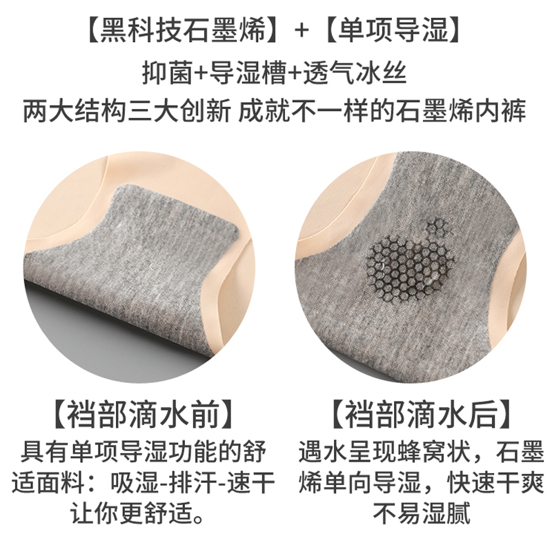 Quần lót cotton lụa không đường may thoáng khí kháng khuẩn gợi cảm cho nữ