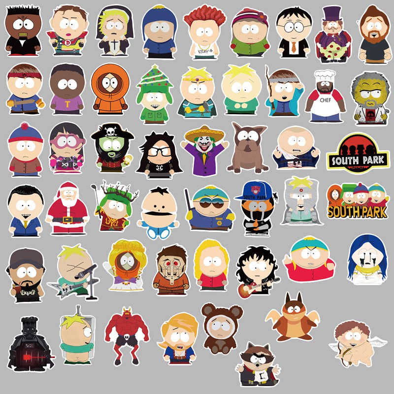 JOJO· Bộ Hình Dán Chống Thấm South Park, 50 tờ/bộ