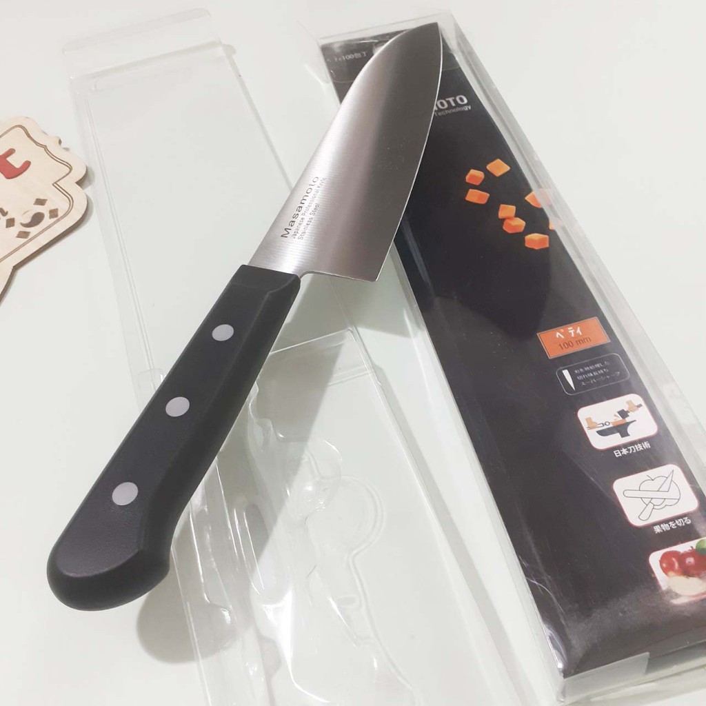 Dao Nhật MASAMOTO cao cấp siêu sắc SANTOKU165 MK106