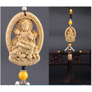 Dây treo phong thủy ô tô - Quan thế âm bồ tát cưỡi rồng