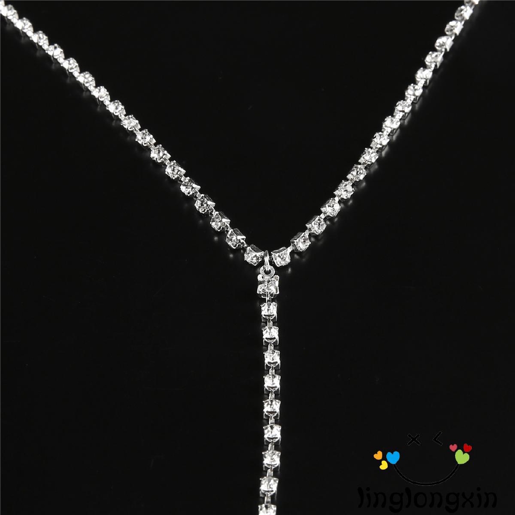 Dây Chuyền Body Chain Đính Đá Lấp Lánh