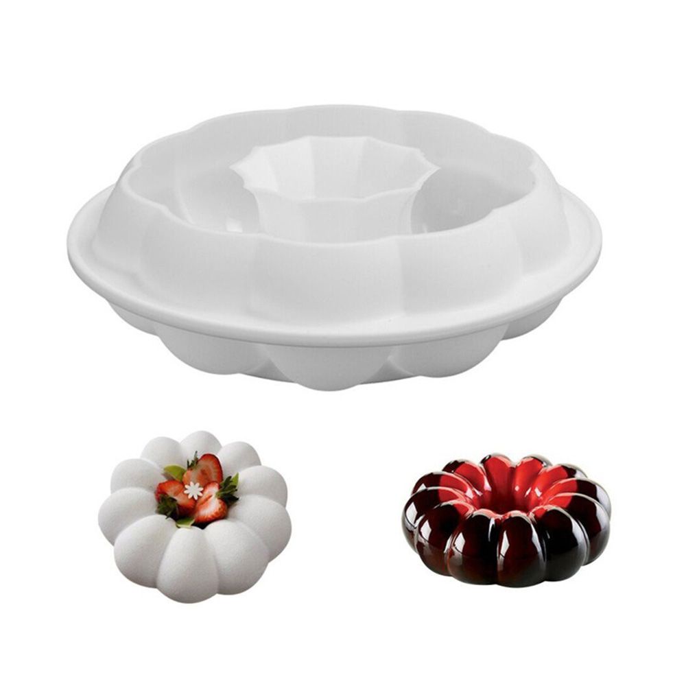 Daphne Khuôn Silicon Làm Bánh Mousse Hình Quả Bí Ngô Halloween Diy