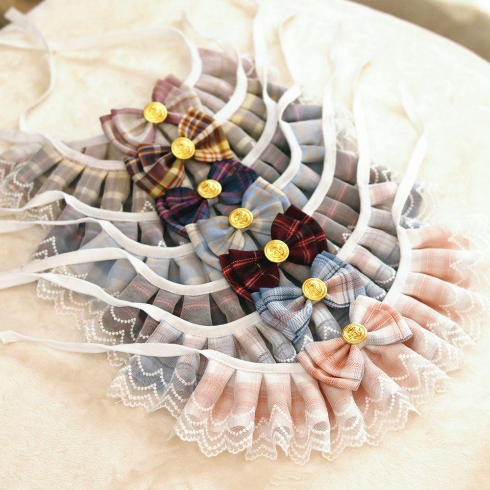 YIYU Tyrler1 Yếm Ăn Bằng Vải Cotton Organza Đính Nơ Thời Trang Dành Cho Thú Cưng