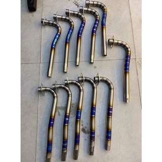 Cổ bô titanium zin xe tay ga , xe số các loại : chất liệu titanium xịn màu sáng mối hàn đẹp